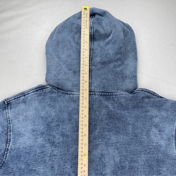 DR.WOO x Nyden Los Angeles Size M Denim Embroidered Compass Pullover Hoodie - Picture 13 of 13